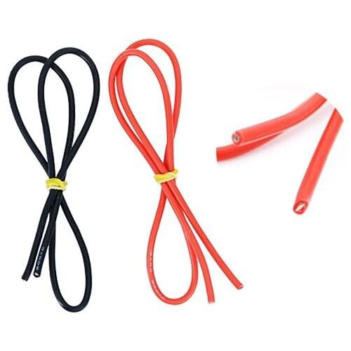 16AWG Ultra-soft high-temperature silicone wire 252 strand OD3.0mm Single copper wire 0.08 Large current power supply motor wire
