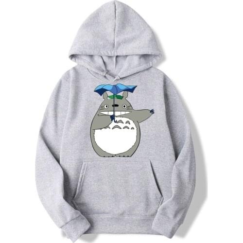 Asian Size Men And Women Totoro Hayao Miyazaki Japanese Anime Sweatshirt Popular Hoodies Streetwears