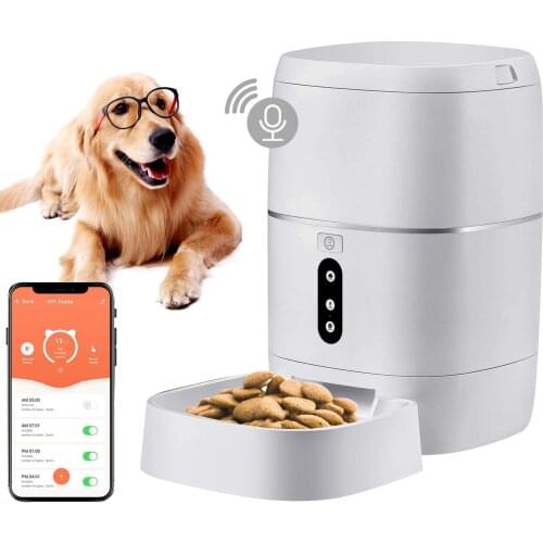 Smart Pet Feeding Machine 6L Automatic Smart Dog Cat Pet Food Feeder With HD Night Version Camera