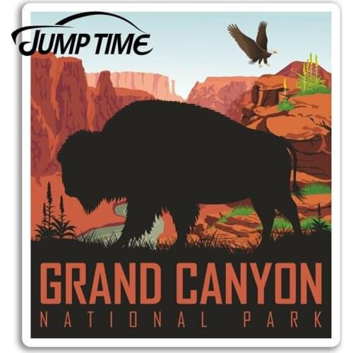 Jump Time Grand Canyon Vinyl Stickers Arizona USA Sticker Laptop Luggage Waterproof Car Decal Window Bumper Auto Accessories