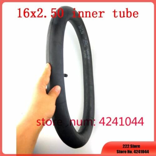 16x2.50 inner tube with Straight stem valve stem for Electric bicycle motorcycle Kids Bike Scooter