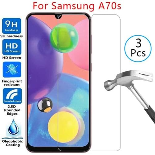 Tempered glass screen protector for samsung a70s case cover on galaxy a 70s 70 a70 s protective phone coque bag samsunga70s a707