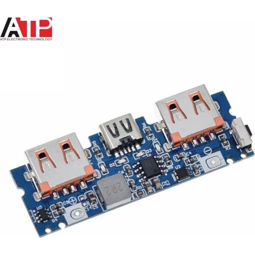 GREAT IT Micro/Type-C USB 5V 2.4A Dual USB 18650 Boost Battery Charger Board Mobile Power Bank Accessories For Phone DIY