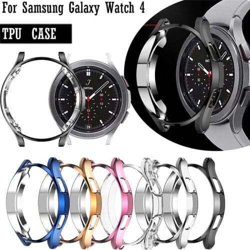 Screen Protective Watch Case For Samsung Galaxy Watch 4 Classic 42MM 46mm Protector Cover Shockproof TPU Transparent Shell