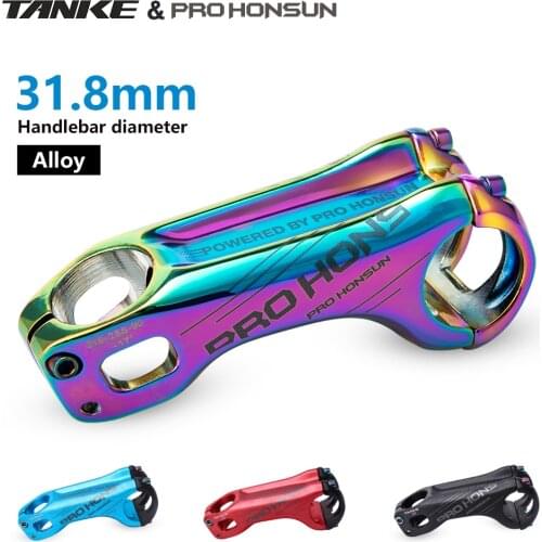 037A PROHONSUN Batang Sepeda Aluminium, Bagian Batang Setang Sepeda MTB AM 70MM/90MM 31.8*28.6MM XC Aluminium Aloi0037a Stem neg