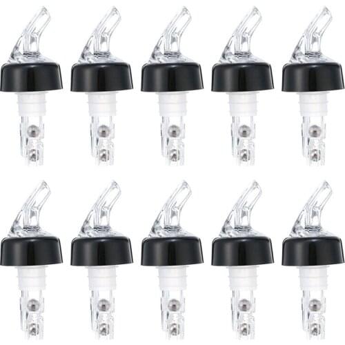 10PCS Liquor Bottle Pourer Measuring Drink Wine Dispenser Bottle 30ml Liquor Pourer Liquor Spirit Bar Kit Nip Measure Tools