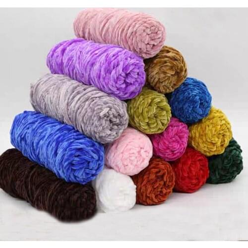 100g/pcs Knitting Crochet Pleuche Velvet Thread Soft Woven Woolen Yarn Sewing Wool Accessories DIY