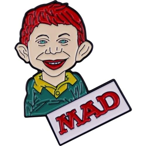1980 Mad Magazine Cover Boy Pin Badge