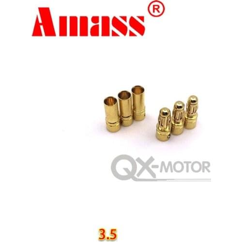 20 pairs/lot Brushless Motor High Quality Banana Plug 2.0mm 3.5mm 4.0mm Gold Bullet Connector Plated For ESC Battery Wholesale