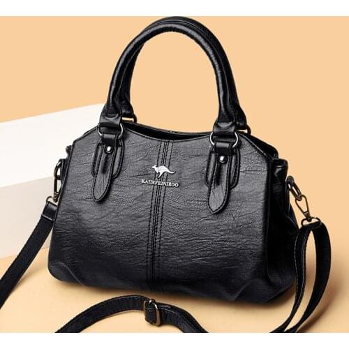 Annmouler Vintage Women Handbag Designer Shoulder Bag Pu Leather Shoulder Bags Top-handle Bags Fashion Brand Crossbody Bag