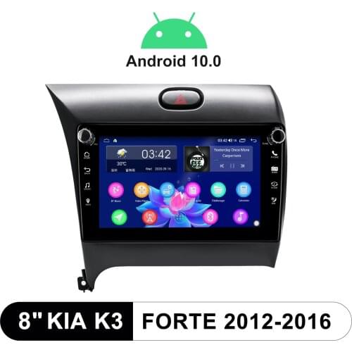 8" Radio Central Multimedia 1 din Automotive Sound For Kia K3 Cerato Forte 2012-2016 With Android Auto Car Stereo Apple CarPlay