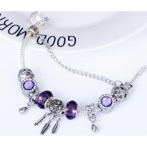 Pandora-style Fashion Beaded European and American Style Transfer Bead Bracelet