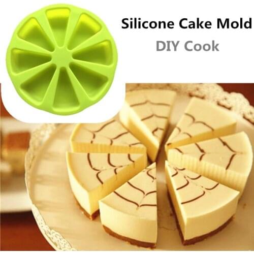 1 Piece DIY Bakeware Molds Cake Pan Silicone Cake Mold Pudding Cakes Mould Muffin Baking Tools Eight holes Fondant Cake Molds