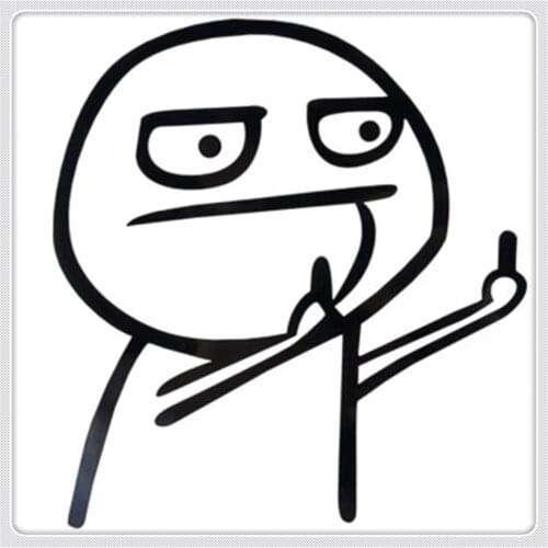 Black white Car styling Funny decorative stickers applique for Hyundai Verna Santa Fe IX45 Sonata Tucson Accent Azera Elantra