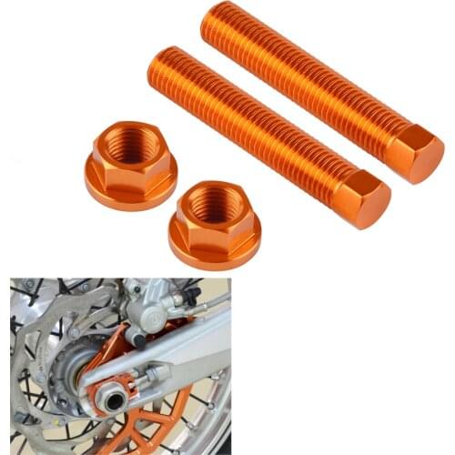 CNC Chain Adjuster Bolt Nuts For KTM Duke 125 200 390 690 SMC ENDURO 990 1050 1190 RC8 1290 ADV SUPERMOTO