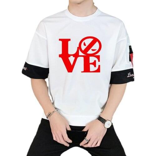 Harajuku Anime Cartoon Super Hero T-shirt Unisex Manga Streetwear T-shirt Casual Short Sleeve Teenagers Cartoon t shirt