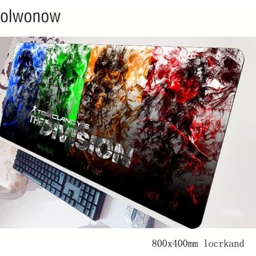 Tom clancys the division mouse pad gamer 80x40cm gaming mousepad Birthday notbook desk mat Beautiful padmouse gamer mat gamepad