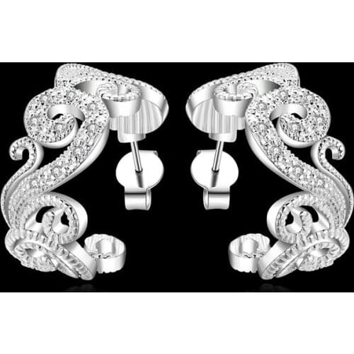 LKNSPCE560 Wholesale jewelry silver plated earrings , silver plated fashion jewelry , /cxaaloha ensaneza