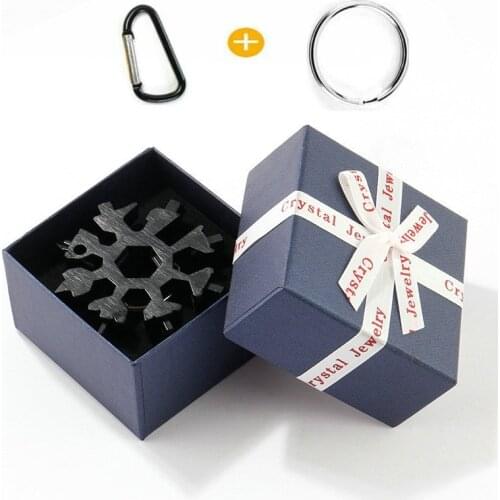 18-in-1 Snowflakes Multi-Tool Screwdriver EDC Tool Opener Key Chain/Bottle Opener/Outdoor Travel Camping/Holiday Gift for Men