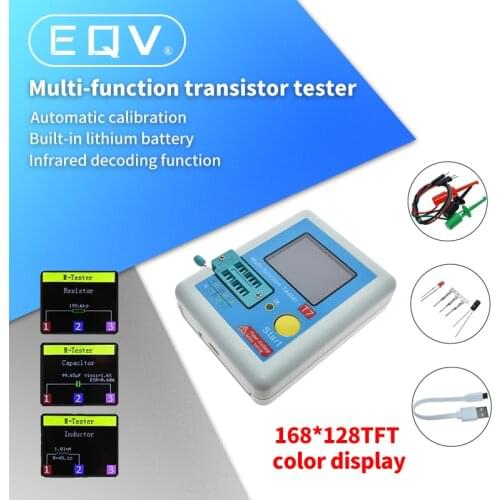 LCR-T7 New Transistor Tester TFT Diode Triode Capacitance Meter LCR ESR meter NPN PNP MOSFET IR Multifunction tester multimeter