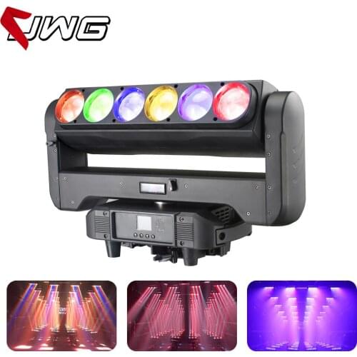 DJ Equipment 6x60W LED Pixel Blade Moving Head Super BeamLight Zoom LED Stage Light for Live Shows