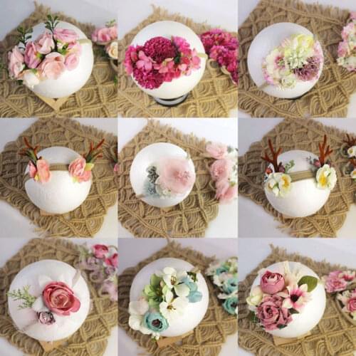 18 Color Newborn Photography Props Headband Fotografie Achtergronden For Infant Accessoire Girls Beautiful Headband Photographie