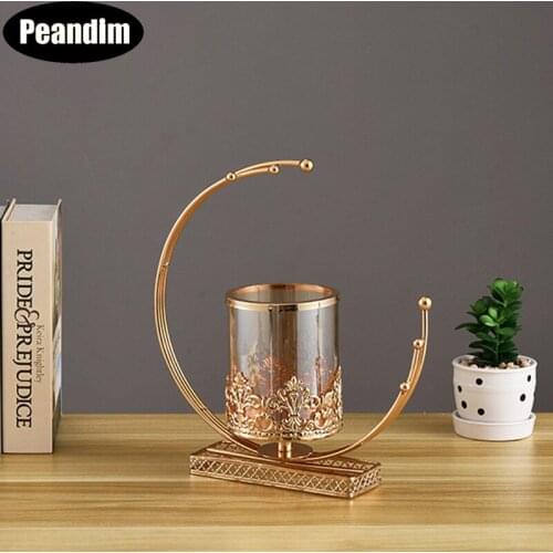 PEANDIM Decorative Small Candlesticks