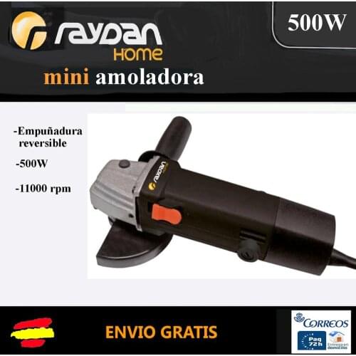 RADIAL grinder Raydan disc 115MM 500W reversible handgrip left-handed tool electric Bricolage high quality home gift