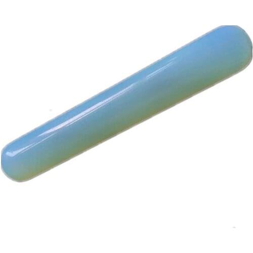 Hand Carved Opal Quartz Wand White Crystal Massage Wand Healing Stones For Gifts