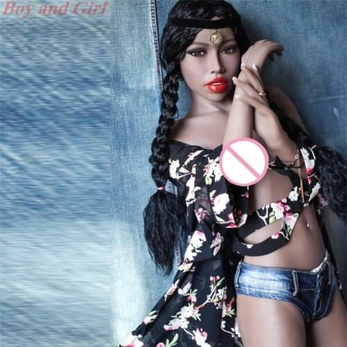High Quality 168cm Sex Doll black skin 158 cm 145cm Real Silicone Full Body Lifelike Love Doll Vagina Anal Oral Toy For Men