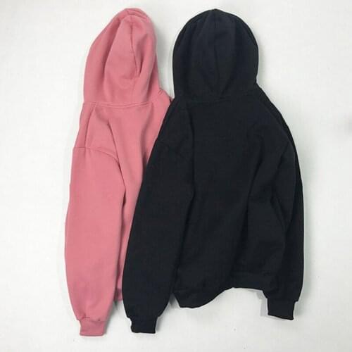 Autumn cotton Hoodie Coats Zipper Jacket Fashion solid Outerwear Pockets Women Casual oversized hoody Top Female pink black Coat