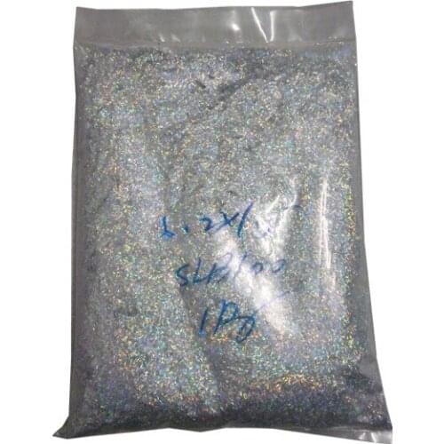 1kg foil glitter for decoration Laser Glitter Strips Flitter Bar Shape Glitter Nail Fibers Gold/Silver Tinsel Holographic