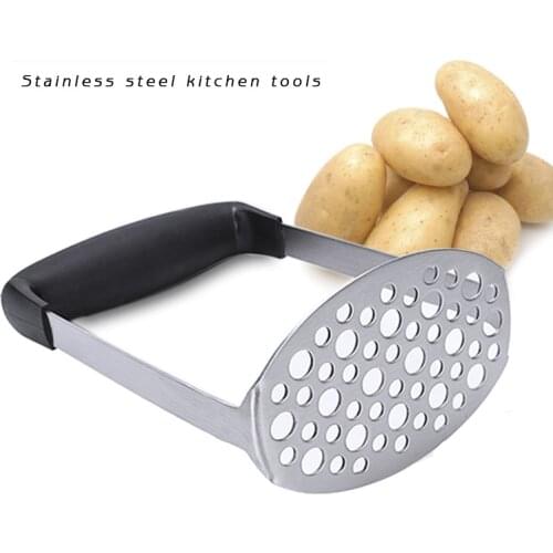 Stainless Steel Potatoes Mud Pressure Mud Machine Potato Masher Ricer Fruit Vegetable Tools Kitchen Gadgets Accessories 1Pcs