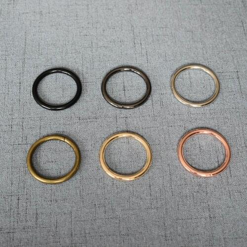 10 Pcs/Lot 32mm Alloy O Ring Unwelded Key Ring Belt Strap Dog Chain Buckle Clip Trigger Bag Buckle Metal Accessories