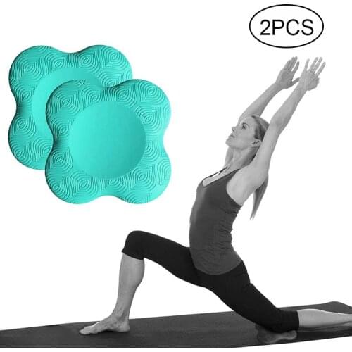 2Pcs Yoga Knee Pad Support Non-slip PU Thicken Arm Elbows Hands Wrist Head Cushion Sport Fitness Pilates Yoga Protective Mats