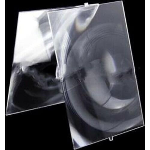2PCS 140X90mm Fresnel Lens Solar Focal Length 185mm 120mm for DIY Projector Plane Magnifier optical glass Plastic