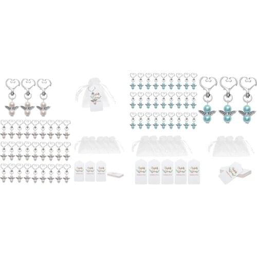 30Set Lucky Guardian Angel,Guardian Angel Keychain,Guardian Angel Keepsake,Baby Shower Gifts for Guests