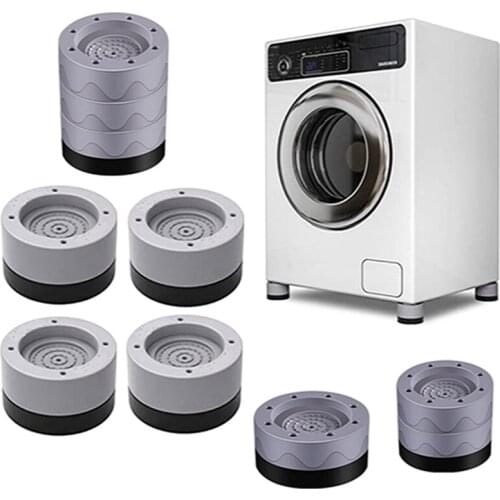 4PCS Anti Vibration Pads Washer Feet Pad Universal Washing Machine Anti-Skid Roller Kit Furniture Lifting Foot Base