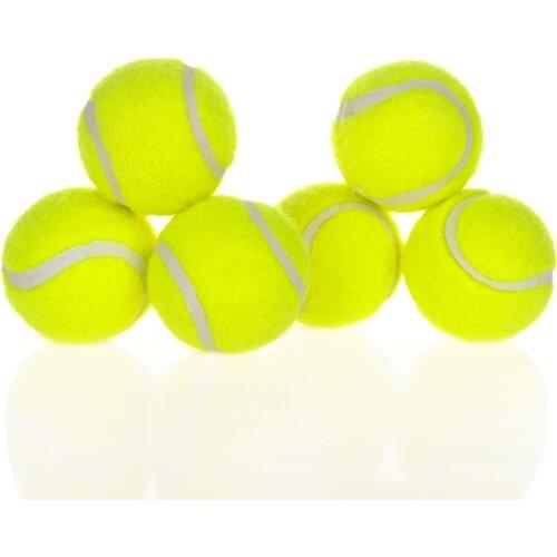 6pcs/ Pack Pet Tennis Machine Balls Dog Automatic Ball Thrower Supporting Launch Bouncy Balls Spare Balls Cat Toy