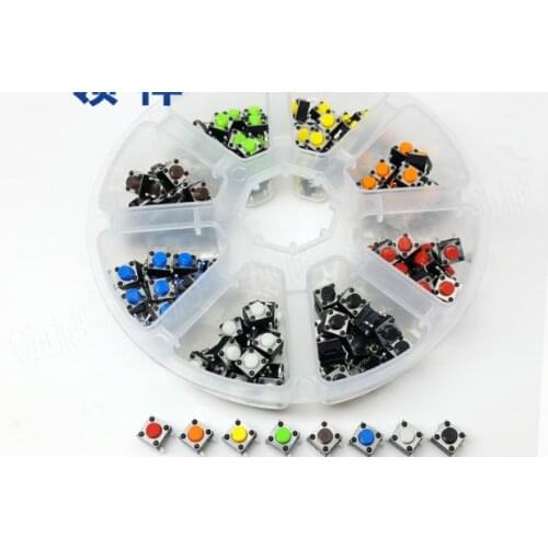 8KINDS= 2 pins 6*6*5 mm Switch Tactile Push Button Switches 6x6x5mm