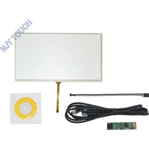 9inch 4 Wire Resistive 211x126mm Touch Screen Panel Digitizer with USB Controller kit for 9" TFT LCD Panel