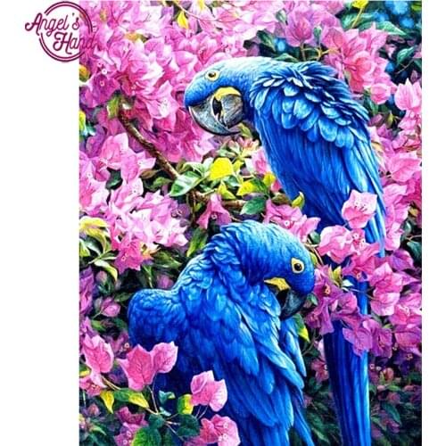 Full Square Diamond 5D DIY Diamond Painting "parrot" Embroidery Cross Stitch Rhinestone Mosaic Painting Decor Gift
