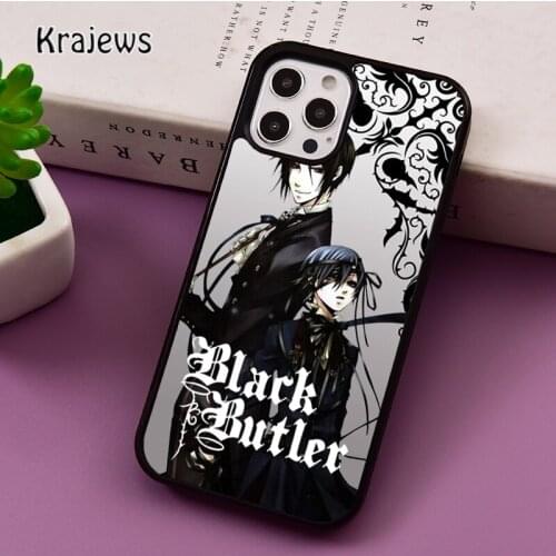 Anime Black Butler Kuroshitsuji phone Case For iPhone 5 SE 2020 6S 7 8 Plus 12 mini 11 Pro X XR XS Max Samsung S8 S9 S10 Cover