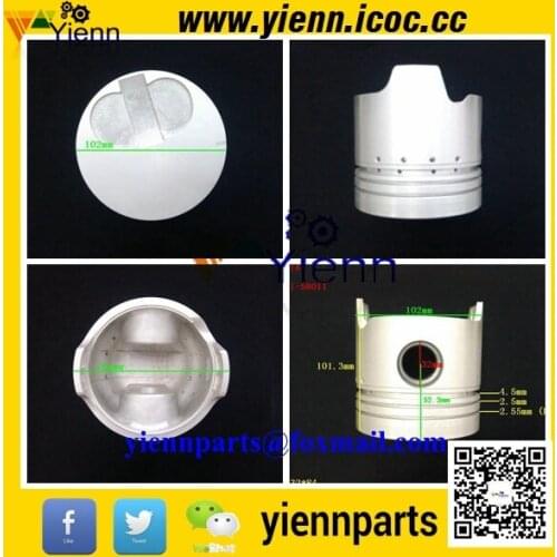 For Toyota 3B 3BNew Piston With Pin And Clips 13101-58011 13101-58050 13101-BJ70 For Landcruiser And Dyna Coaster Diesel Engine