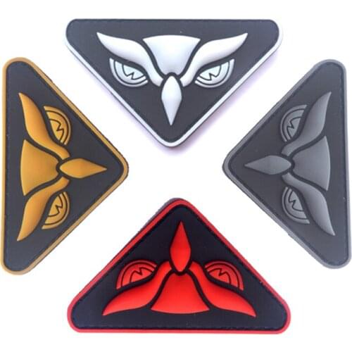 1 Pc 3D PVC Epoxy Badge Disposable Eagle Eye Badge Military Combat Tactical Armband Backpack Hat Leather Jacket Applique