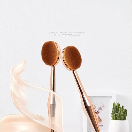 Makeup Brush 2 PCS Toothbrush The New Mermaid Makeup Brush Foundation Oval Brushes One Set High End Foundation Brush