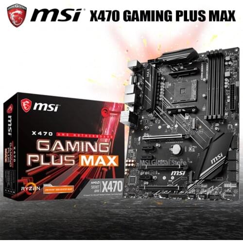 Socket AM4 MSI X470 GAMING PLUS MAX Motherbaord 7th-Generation A series Athlon II Athlon DDR4 64GB PCI-E 3.0 M.2 X470 Mainboard