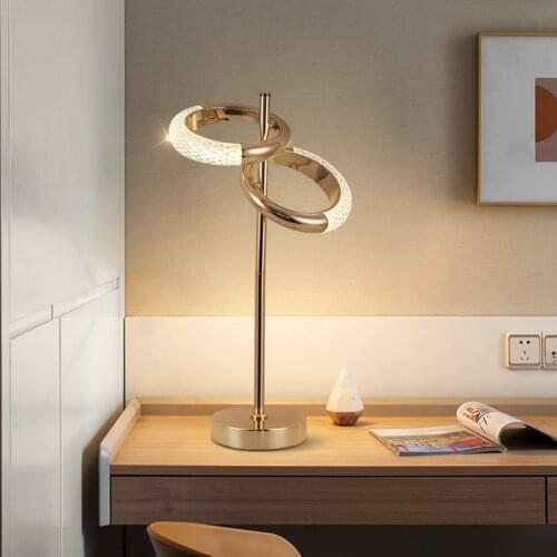 Floor lamp desk lamp Nordic modern bedside living room bedroom light luxury vertical Earrings modern simple creative fashion LED