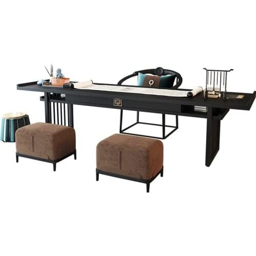 New Chinese solid wood desk and chair family study modern Chinese tea table master chair furniture new products