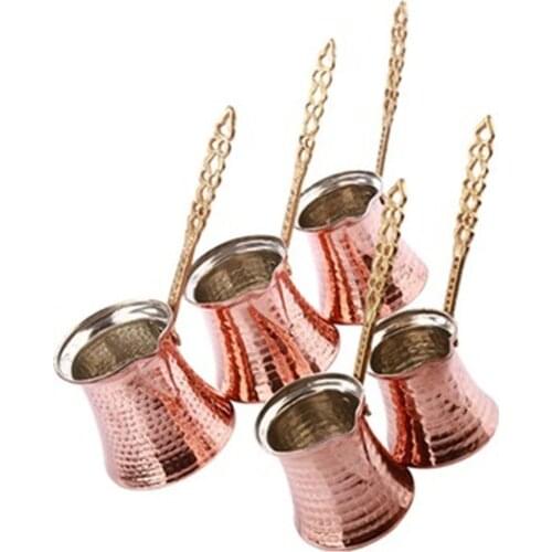 COOKING COFFEE DRINK WITH A WONDERFUL COLOR Copper 5 Piece Copper Coffee Pot Set 5 Piece Handmade Copper Coffee Po FREE SHİPPİNG